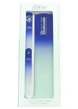 BOHEMIA CRYSTAL Dárková sada skleněných pilníků Swarovski - 90mm, 140mm a na paty - modrá Kup Teď