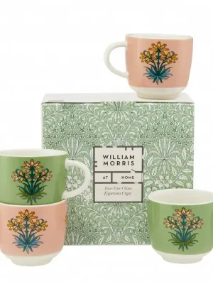Cenová Bomba William Morris Useful & BeautifulPorcelánové espresso šálky, 4 ks