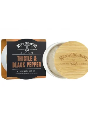 Thistle & Black PepperPánské mýdlo na holení v dóze, 100 g Víkendová Akce