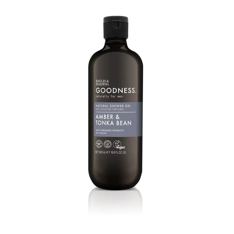 Must-Have Goodness Men - Ambra & Tonka fazolePánský sprchový gel, 500 ml