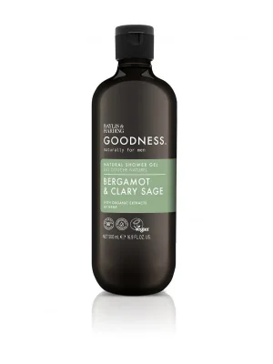 Aktuální Goodness Men - Bergamot & ŠalvějPánský sprchový gel, 500 ml
