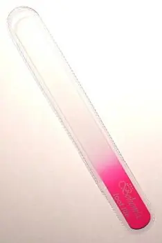 Časově Omezené BOHEMIA CRYSTAL Velký skleněný pilník na nehty - 200mm - růžový