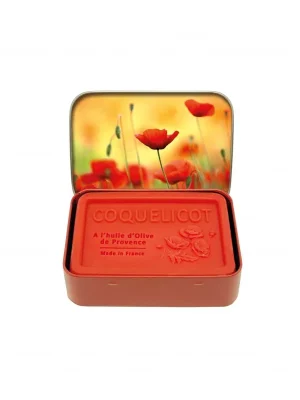 Časově Omezené Vlčí mákTuhé mýdlo v plechovce, 120 g