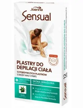 Nejlepší Volba JOANNA Sensual Depilatory Body ALOE 12ks - voskové depilační náplasti na tělo