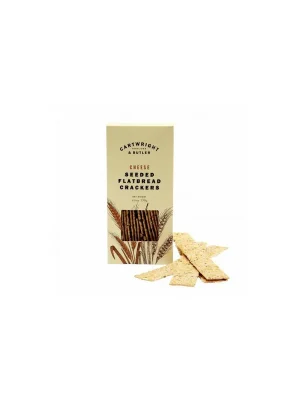 Seeded Flatbread Crackers - CheeseSemínkové krekry se sýrem, 130 g Tovární Cena
