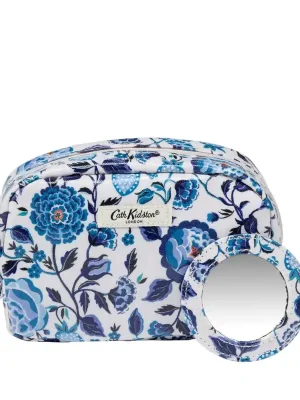 Jen Po Omezenou Doba Cath Kidston Navy CarnationKosmetická taška se zrcátkem