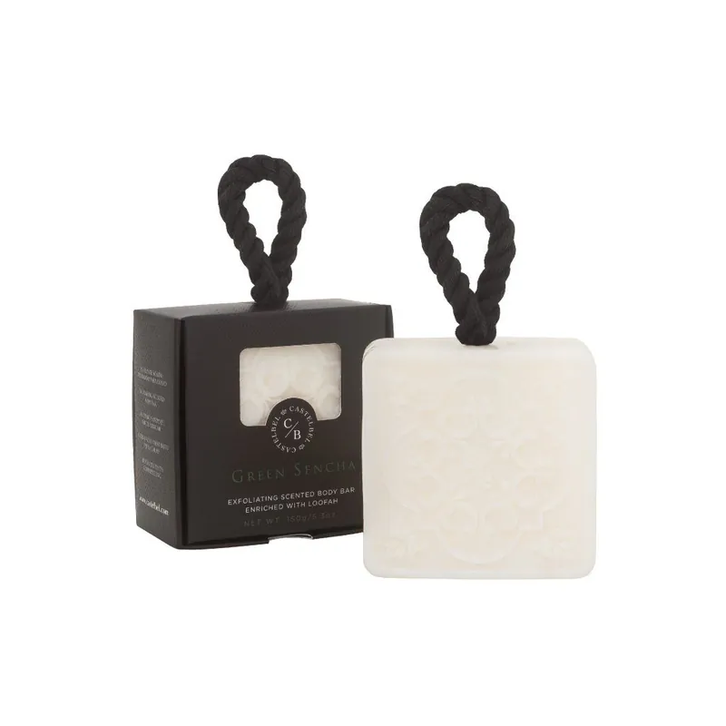 Přímo Od Výrobce Tiles Green SenchaExfoliační mýdlo na šňůrce, 150 g