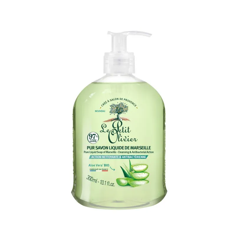 Zlevněný Aloe veraAntibakteriální marseillské tekuté mýdlo, 300 ml