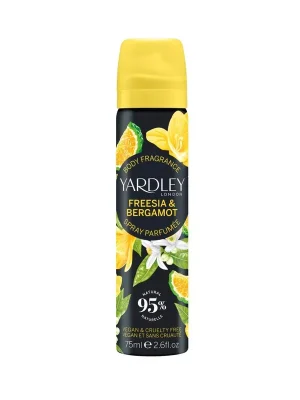Frézie & BergamotTělový sprej, 75 ml Omezená Nabídka