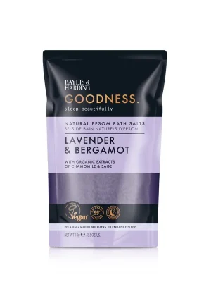 Goodness Sleep - Levandule & BergamotSůl do koupele, 1000 g Nízká Cena