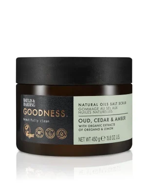 Akční Nabídka Goodness - Oud, Cedr & AmbraTělový peeling, 450 g