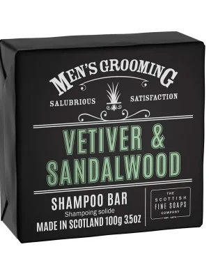 Kup Teď Vetiver & Santalové dřevoPánský tuhý šampon, 100 g
