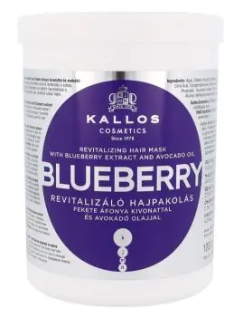 KALLOS KJMN Blueberry Hair Mask 1000ml - maska a chemicky poškozené vlasy Sleva