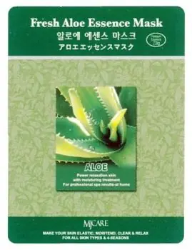 Oblíbený MJ CARE Fresh Aloe Pleťová maska s Aloe - uzdravuje, ochlazuje a zjemňuje pokožku