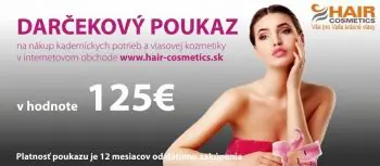 Vrácení Zdarma Darčekový poukaz 125 Darčeková poukážka pre nákup tovaru v hodnote 125€