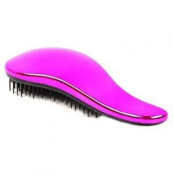 DTANGLER Pink Metal Profesionální rozčesávací kartáč na vlasy s rukojetí - leský růžový Nejlepší Cena
