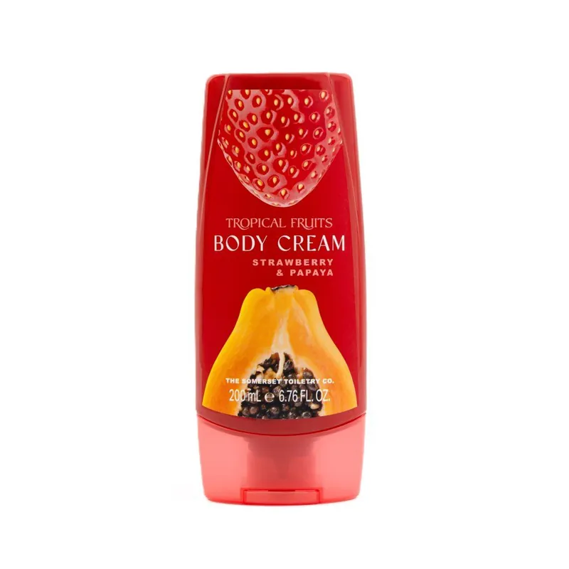 Tropical Fruits – Jahoda & PapájaTělový krém, 200 ml Speciální Cena