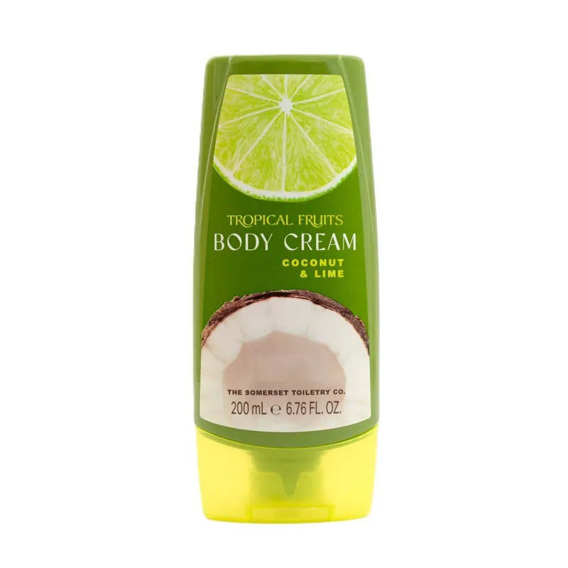 Horká Nabídka Tropical Fruits – Kokos & LimetkaTělový krém, 200 ml
