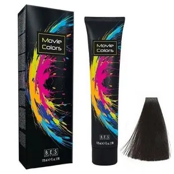 Hit Sezóny BES Movie Colors 1.0 Black - gelová barva na vlasy bez amoniaku 170ml - černá