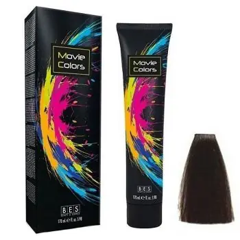 Nejlepší Volba BES Movie Colors 3.0 Dark Brown - gelová barva na vlasy bez amoniaku 170ml - tmavě hnědá