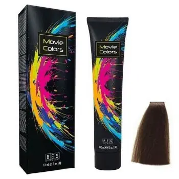Akce BES Movie Colors 5.0 Light Brown - gelová barva na vlasy bez amoniaku 170ml - světle hnědá