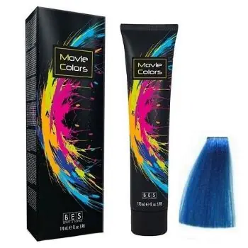 Ihned K Objednání BES Movie Colors Blue - gelová barva na vlasy bez amoniaku 170ml - modrá