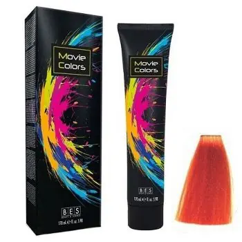 Omezená Nabídka BES Movie Colors Orange - gelová barva na vlasy bez amoniaku 170ml - oranžová
