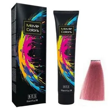 Bezpečná Platba BES Movie Colors Pink - gelová barva na vlasy bez amoniaku 170ml - růžová