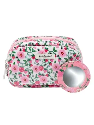 Cath Kidston StrawberryKosmetická taška se zrcátkem Značkový