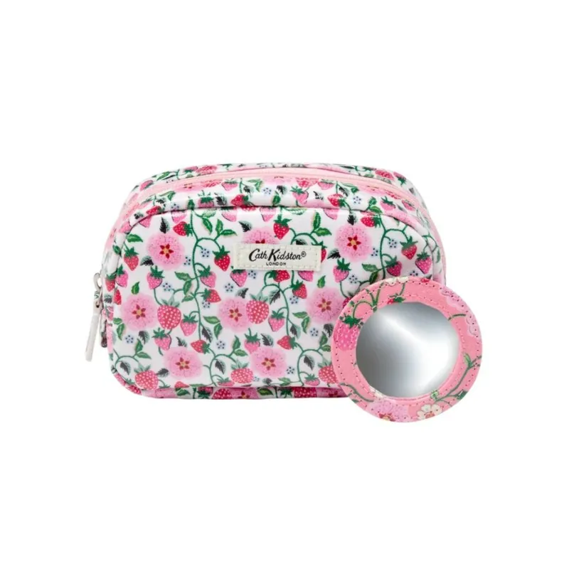 Cath Kidston StrawberryKosmetická taška se zrcátkem Značkový