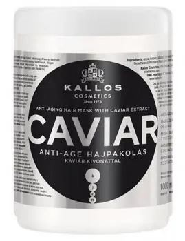KALLOS KJMN Caviar Hair Mask 1000ml - regenerační maska na poškozené vlasy Levný