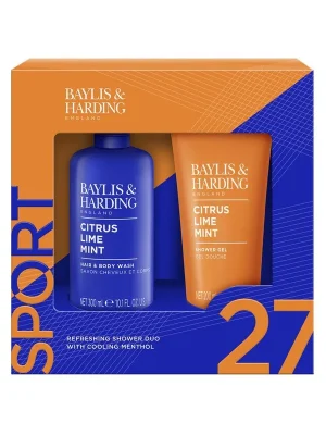 Citrus, Lime & Mint - sada s péčí o tělo, 2 kspraktický pánský kosmetický set se svěží citrusovou vůní a chladivým účinkem Ověřený