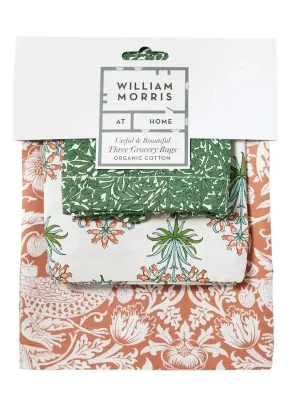 William Morris Useful & BeautifulBavlněné nákupní tašky 3 ks Zlevněný