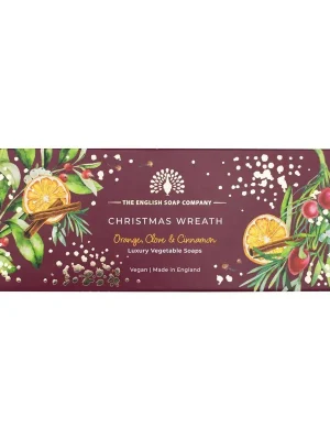 Christmas WreathSada tuhých mýdel, 3 x 100 g Originální