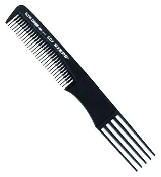 KIEPE Professional Active Carbon 507 - karbonový antistatický hřeben s 5ti hroty 195x27mm Top Prodej
