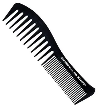 KIEPE Professional Active Carbon 509 - karbonový antistatický rozčesávací hřeben 195x50mm Tovární Cena