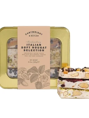 Nejlepší Volba Italian Soft Nougat SelectionNugátové mandlové tyčinky v plechové dóze, 240 g