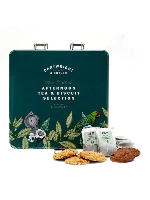 Cenově Výhodný Afternoon Tea & Biscuit SelectionDóza s čajem a sušenkami, 390 g