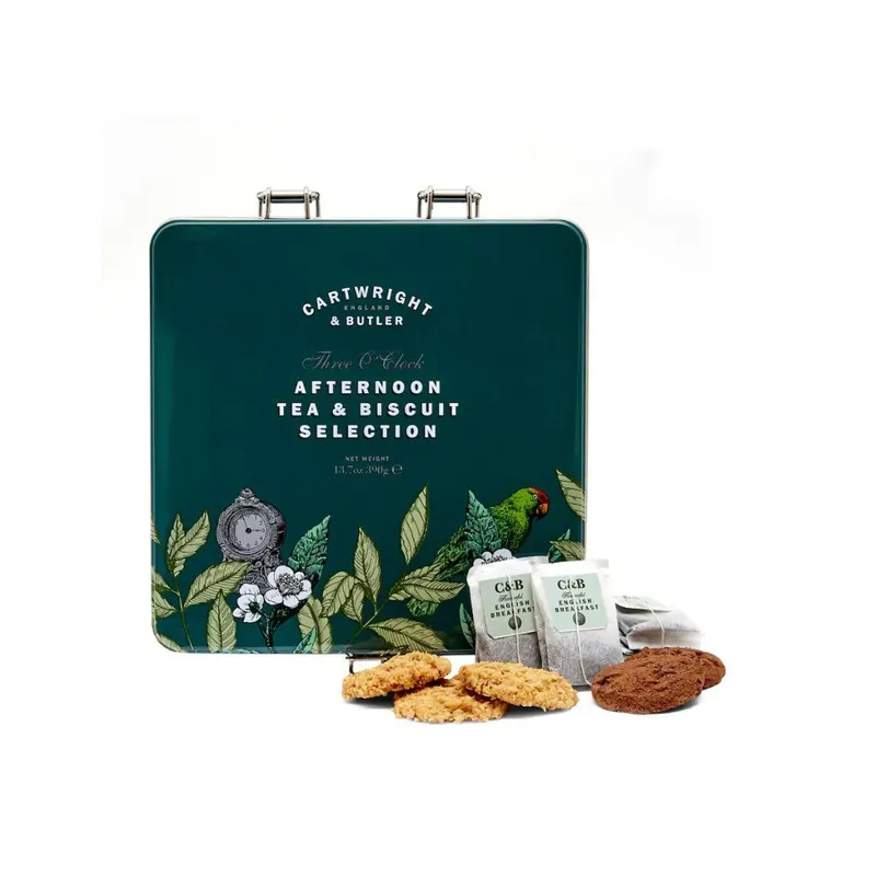 Cenově Výhodný Afternoon Tea & Biscuit SelectionDóza s čajem a sušenkami, 390 g