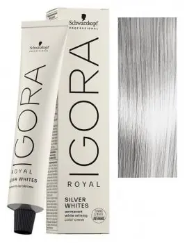 Schwarzkopf Igora Royal Silver Whites 60ml - barva pro stříbrné a bílé vlasy - Silver Sezónní Sleva