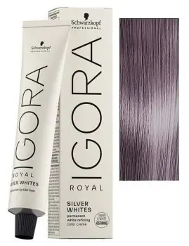 Přímo Od Výrobce Schwarzkopf Igora Royal Silver Whites 60ml - barva pro stříbrné a bílé vlasy - Grey Lilac