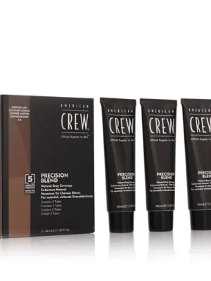 American Crew CLASSIC: PRECISION BLEND Natural Gray Coverage 5-6 Medium ASH 3 x 40 ml Rychlé Dodání