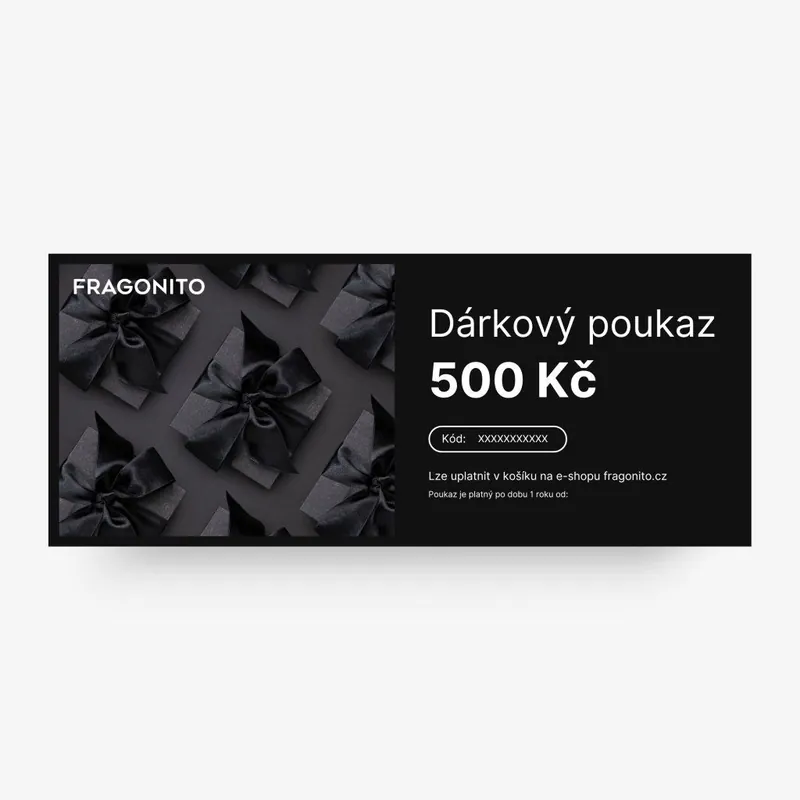 Pouze Dnes Dárkový poukaz v hodnotě 500 Kč Černýv elektronické podobě