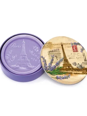 Nejprodávanější Paris EiffelTuhé mýdlo v kulaté plechovce, 100 g