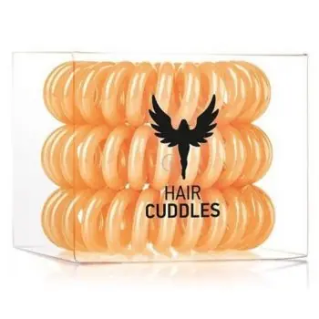 HH SIMONSEN Hair Cuddles Orange 3ks - spirálové gumičky do vlasů - oranžové Must-Have