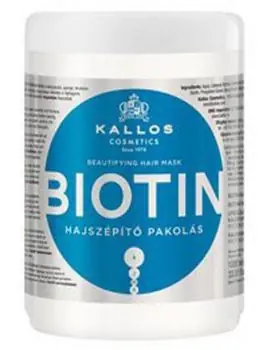 Nejprodávanější KALLOS KJMN Biotin Hair Mask 1000ml - maska pro tenké, slabé a lámavé vlasy