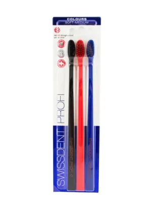Tovární Cena Swissdent Colours Soft-Medium 3 ks