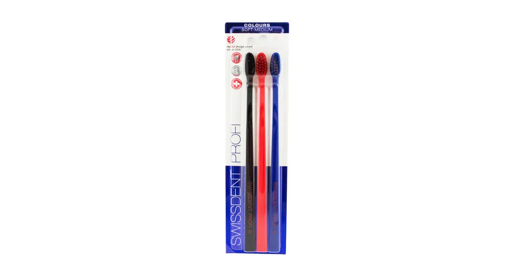 Tovární Cena Swissdent Colours Soft-Medium 3 ks