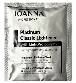 Sleva JOANNA Platinum Classic Lightener 40g - platinový melírovací prášek, zesvětluje až o 9 tónů