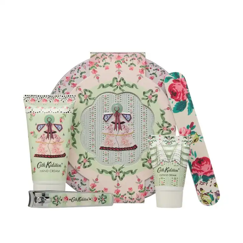 Vrácení Zdarma Cath Kidston Wild Flowers Wild WomenManikúrní set v plechové dóze, 4 ks